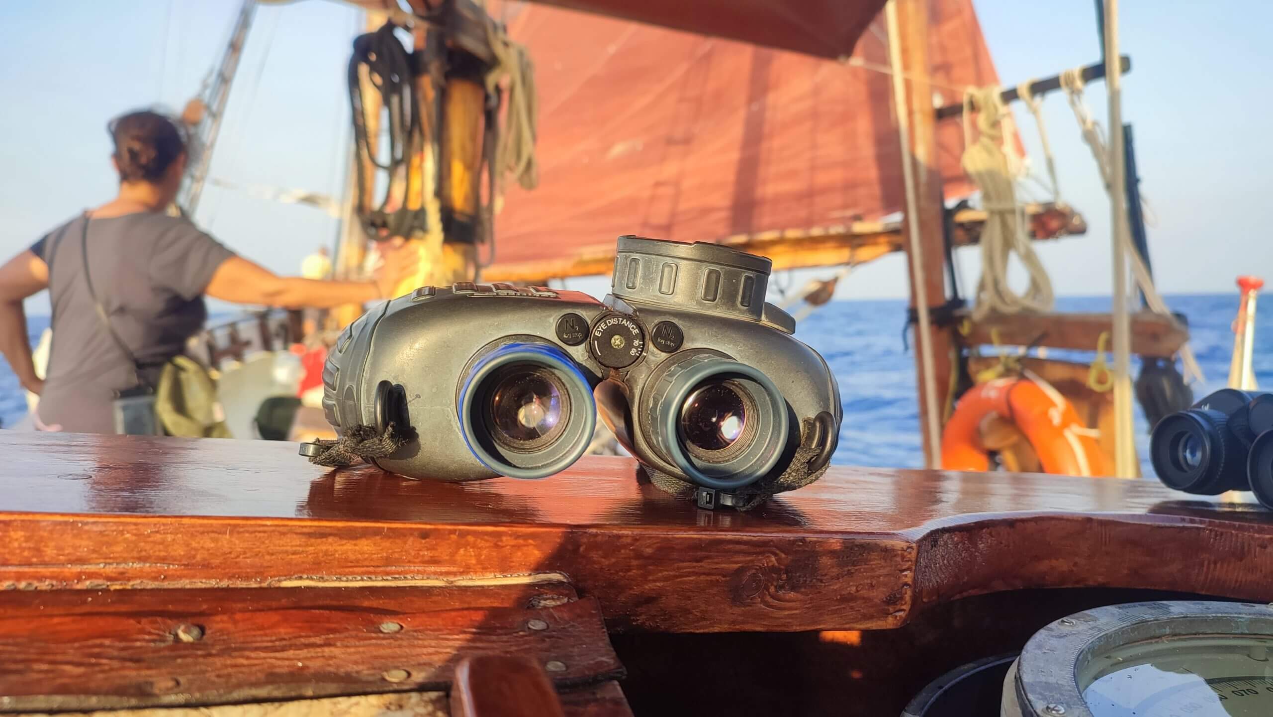 Binoculars on board